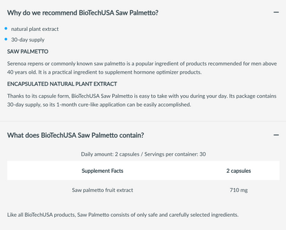 Saw Palmetto - 60 megacapsules