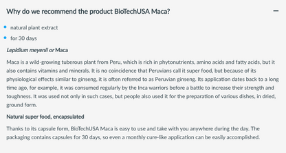 Maca 60 capsules