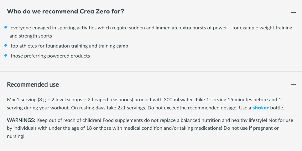 Crea ZERO 320g Sinaasappel