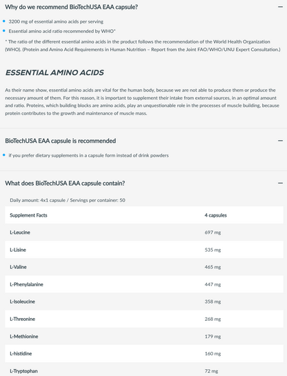 EAA 200 capsules