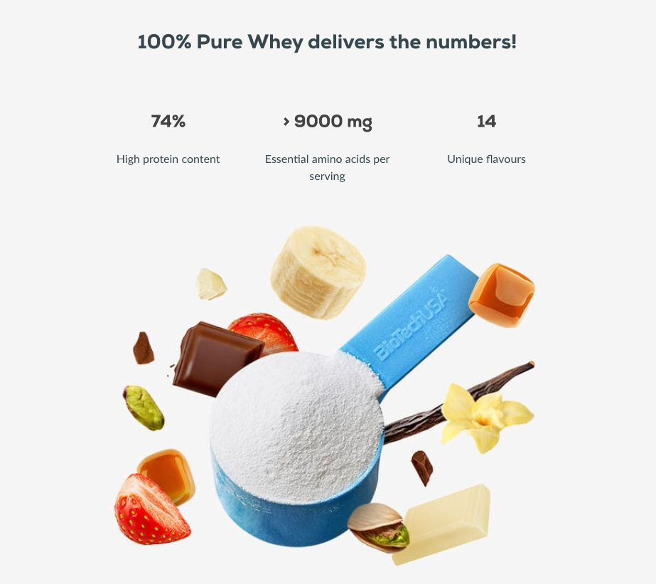 100% Pure Whey 400g Hazelnoot