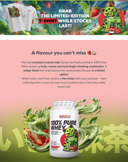100% Pure Whey 900g Strawberry Matcha Latte (Limited Edition)