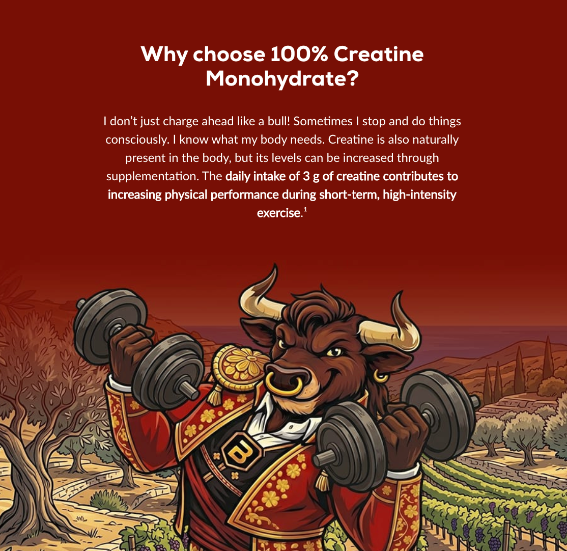 100% Creatine Monohydraat 300g Sangria