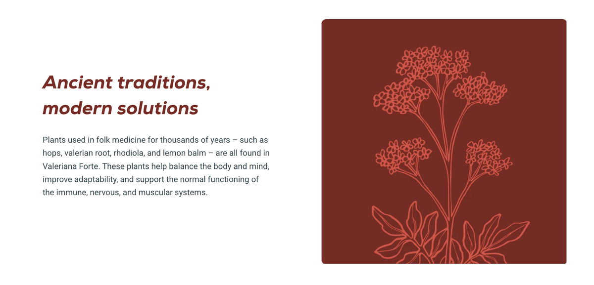 Valeriana Forte - 60 tablets
