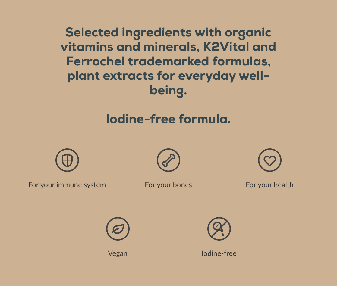 Multivitamin For Women from organic sources - 60 tablets