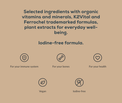 Multivitamin For Women from organic sources - 60 tablets