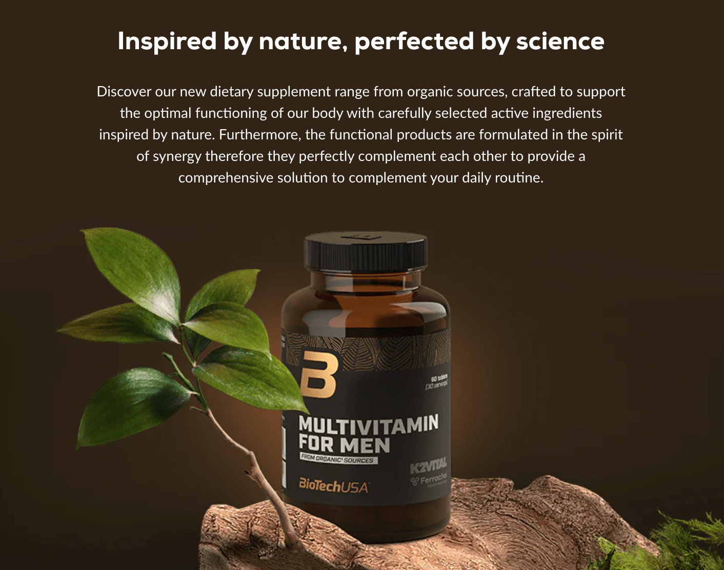 Multivitamin For Men from organic sources - 60 tablets