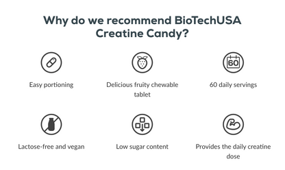 Creatine Candy 240 tbl Red Berry (Aardbei)