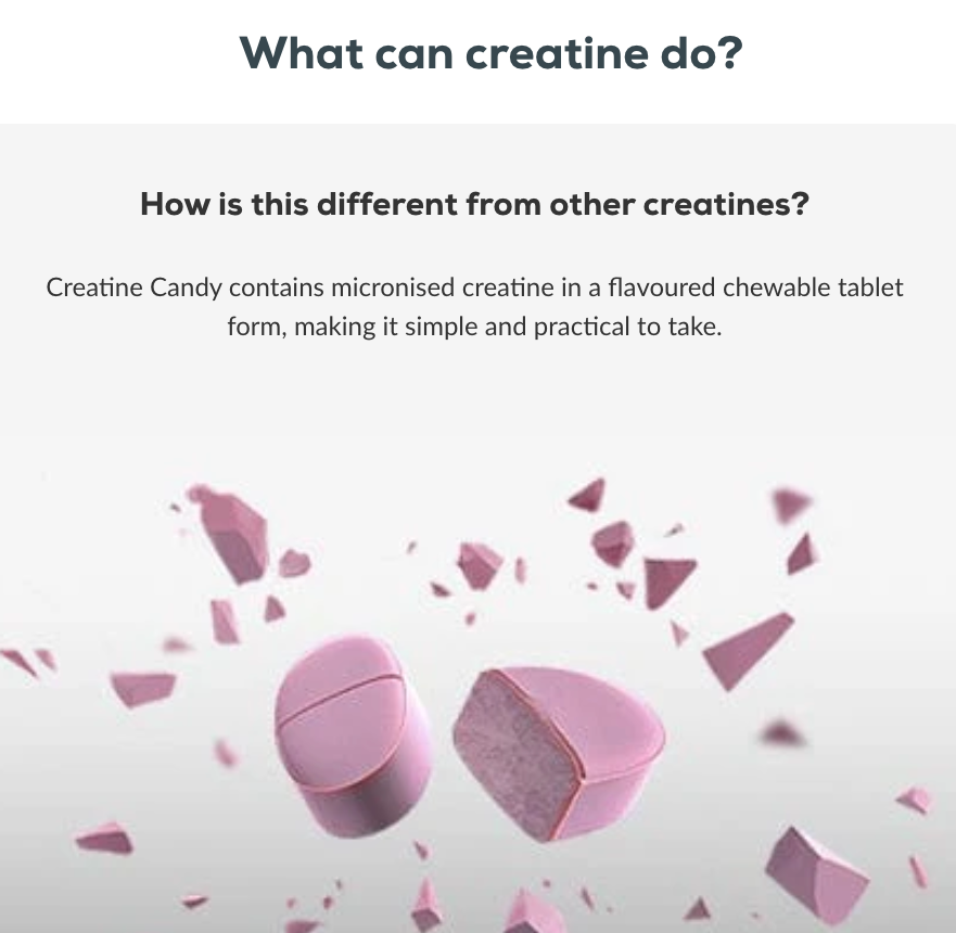 Creatine Candy 240 tbl Red Berry (Aardbei)