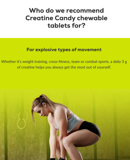 Creatine Candy 240 tbl Red Berry (Aardbei)