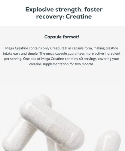 Mega Creatine 120 caps (Creapure®)