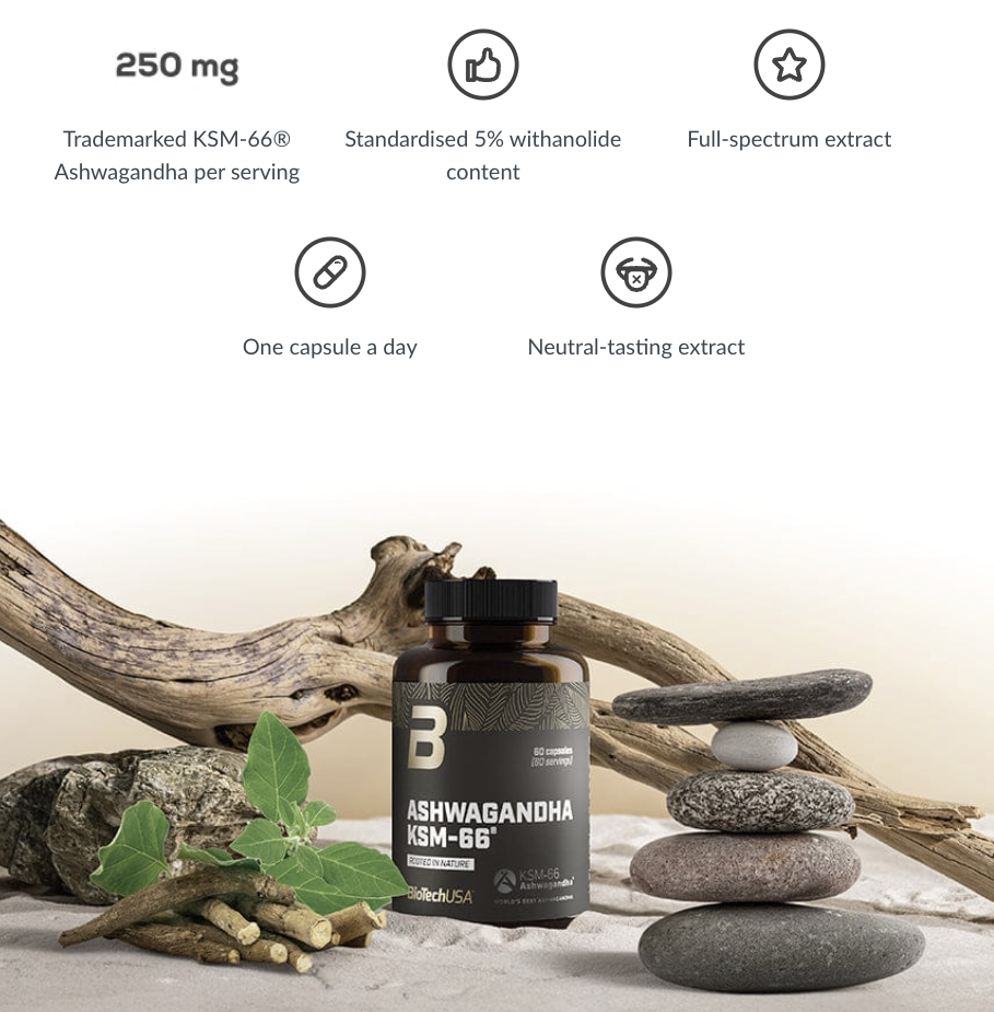Ashwagandha KSM-66 60 capsules