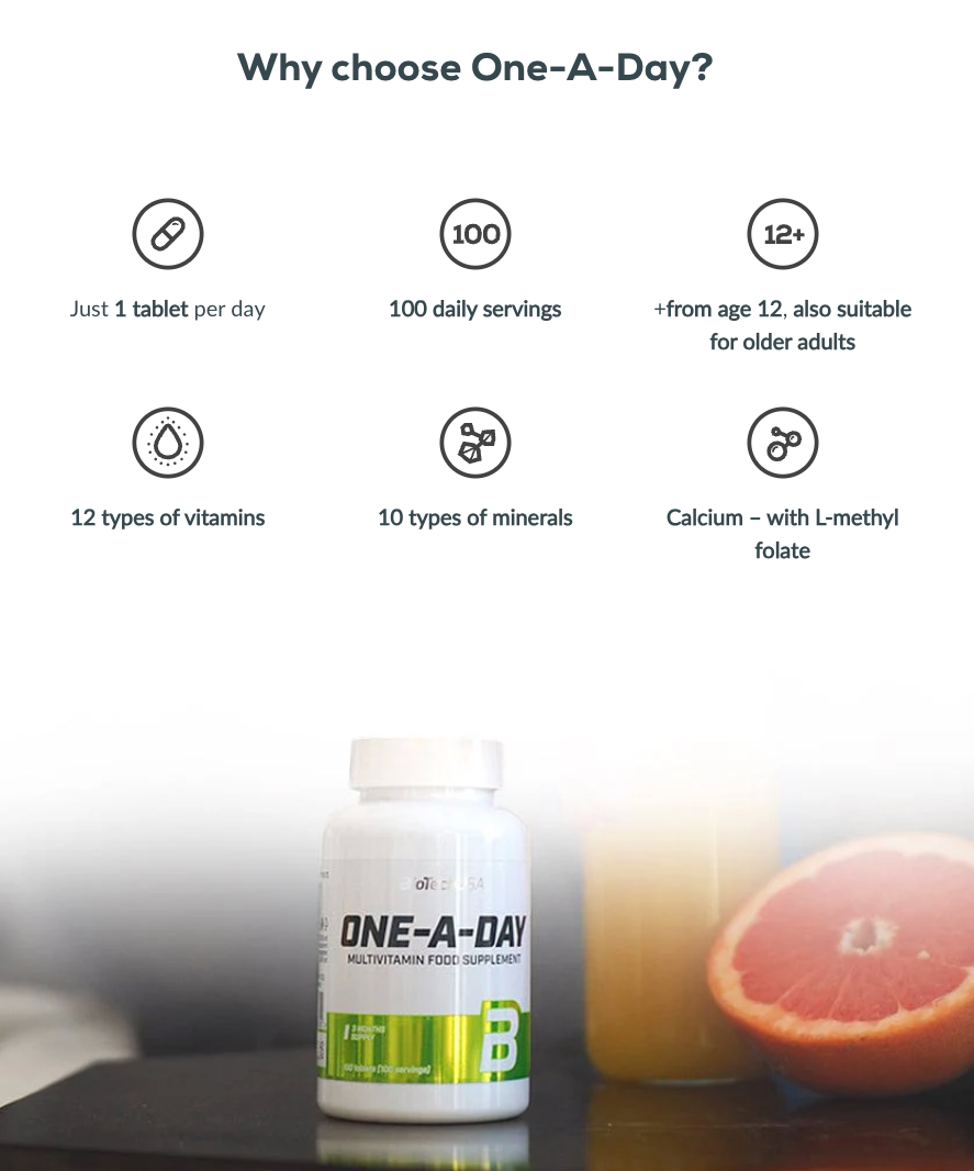 One-A-Day multivitamin - 100 tablets