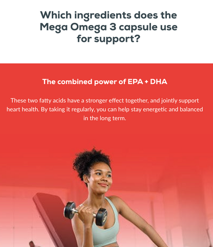 Mega Omega 3 - 90 softgel capsules