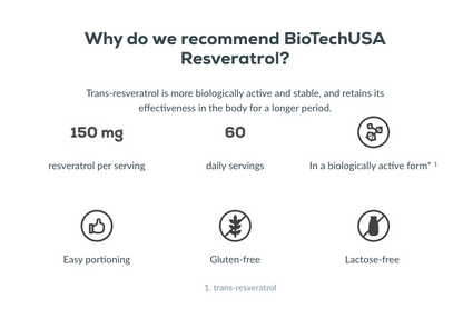 Resveratrol - 60 capsules