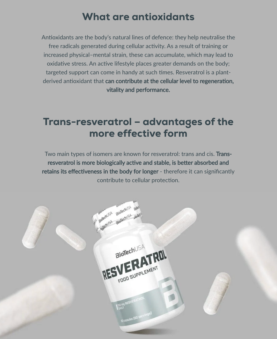 Resveratrol - 60 capsules