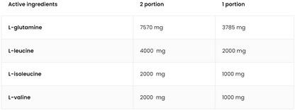 BCAA + Glutamine Wilde aardbei-bosbes 200 g