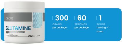 Glutamin – 300 g, Zitrone, 4.633 mg pro Portion | OstroVit