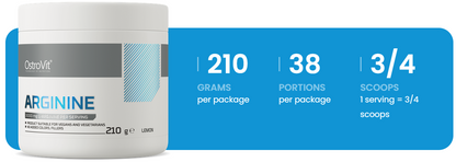 Arginine Lemon – 210 g poeder, 3000 mg per portie | OstroVit