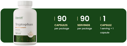 Tryptophan VEGE – 90 Kapseln, 300 mg L-Tryptophan | OstroVit