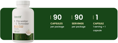 L‑Theanine + L‑Tyrosine VEGE – 90 capsules | OstroVit