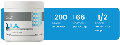 D.A.A. – 200 g poeder, 3 g per portie | OstroVit