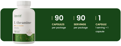 L‑Theanine VEGE – 90 vegan capsules, 200 mg | OstroVit