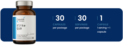 Elite Q10 – 30 bløde kapsler, 100 mg coenzym Q10 | OstroVit Pharma