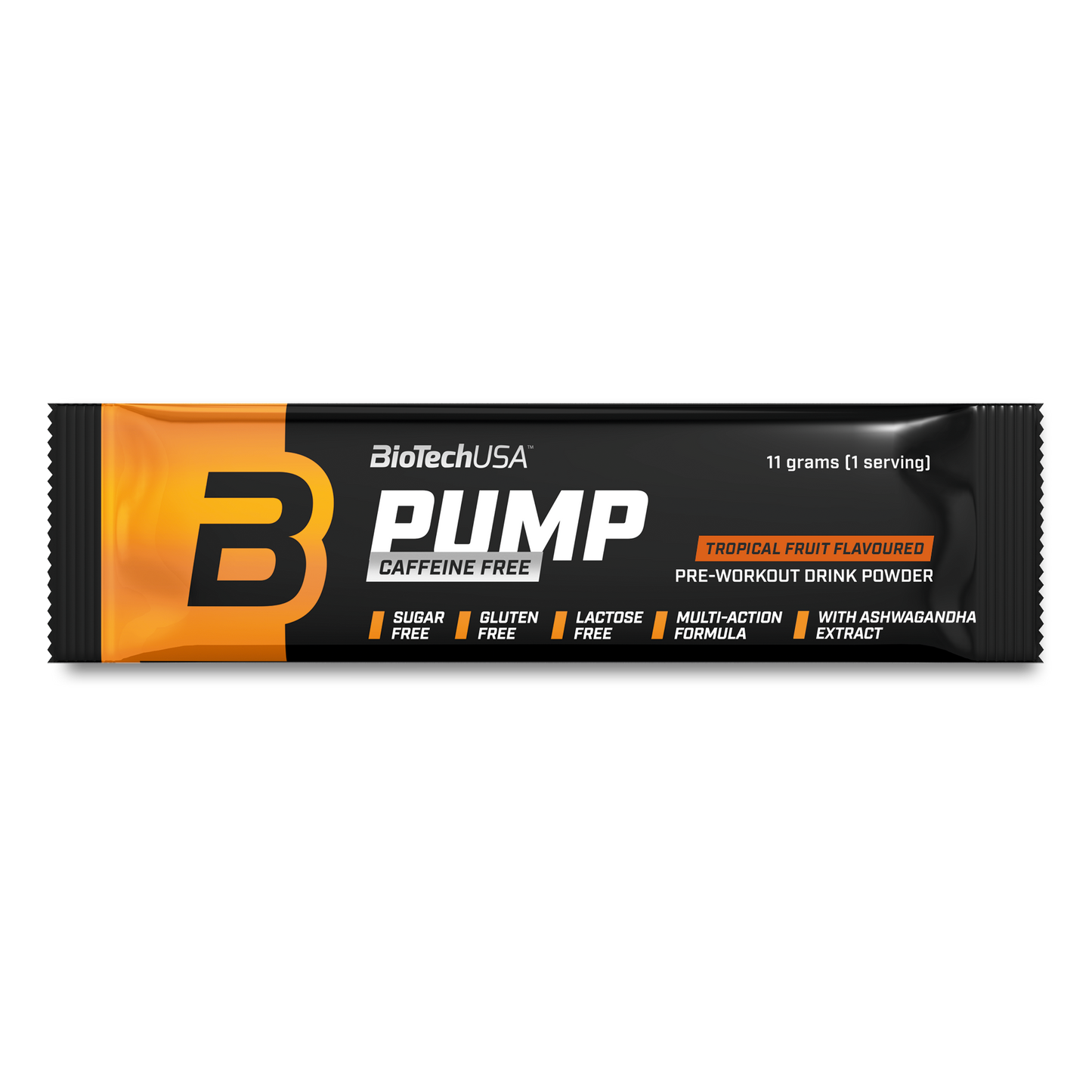 Pump Caffeine Free 11g sachet Tropisch Fruit