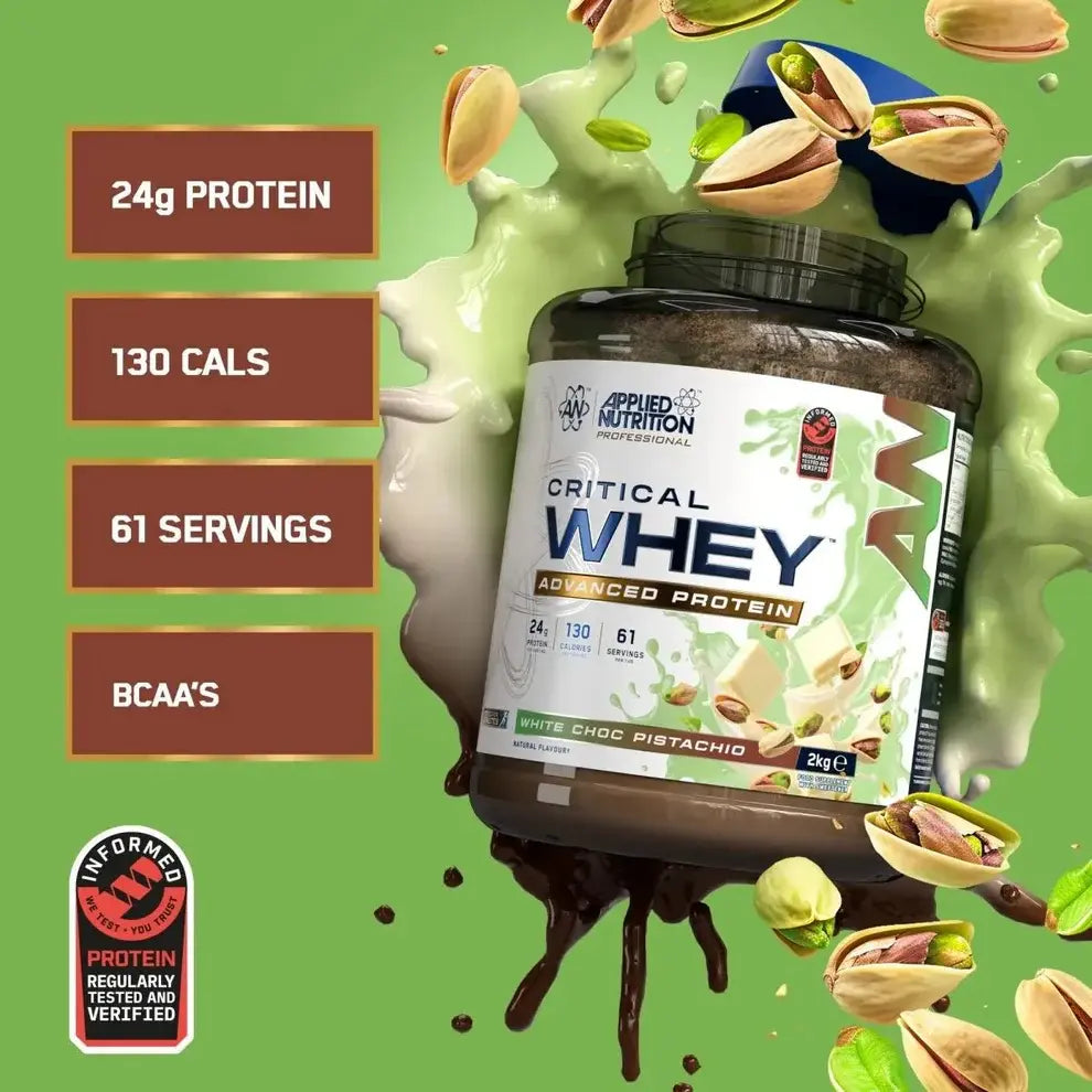 Critical Whey 2kg Witte Chocolade Pistache
