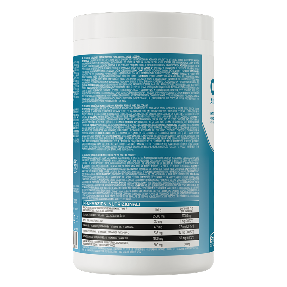 Collagene Citroen 400 g, Collageen + Vitamine C, Magnesium & Zink