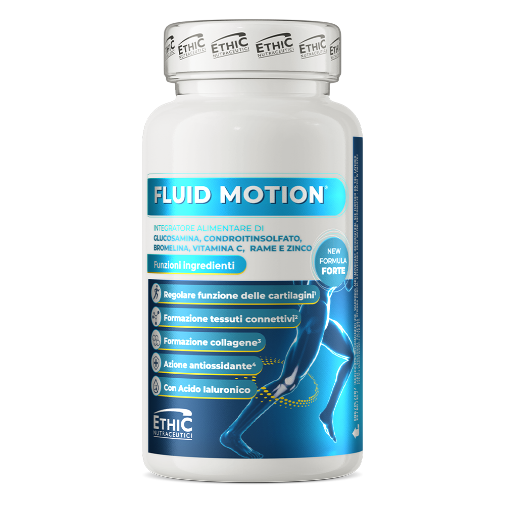 Fluid Motion – glucosamine + chondroïtine + hyaluronzuur, 60 capsules