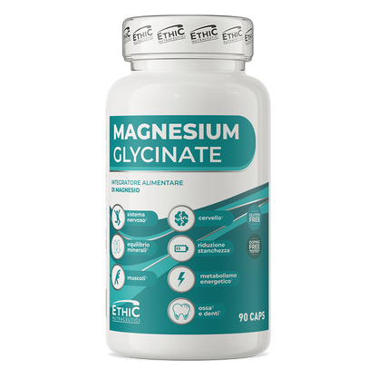 Magnesium Glycinate 90 Capsules, 400 mg Magnesium - Vegan