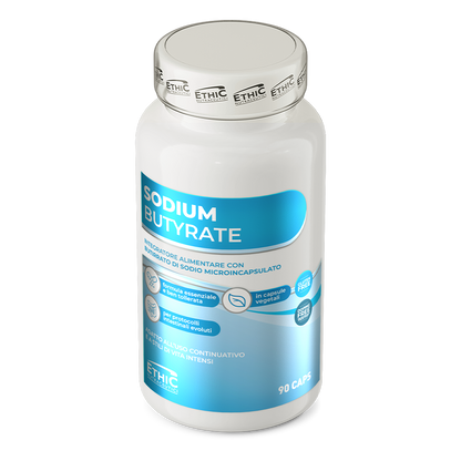 Sodium Butyrate 600 mg 90 Capsules, Enterische Microcapsules, Gluten Vrij - natriumbutyraat