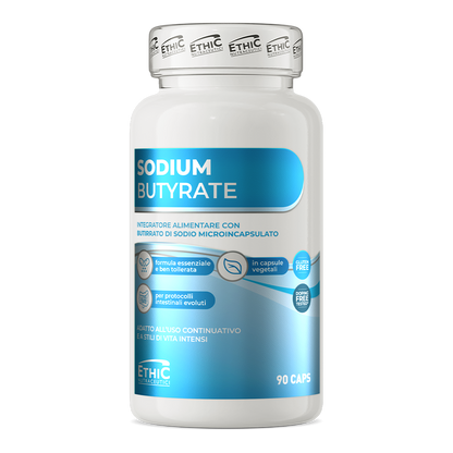 Sodium Butyrate 600 mg 90 Capsules, Enterische Microcapsules, Gluten Vrij - natriumbutyraat