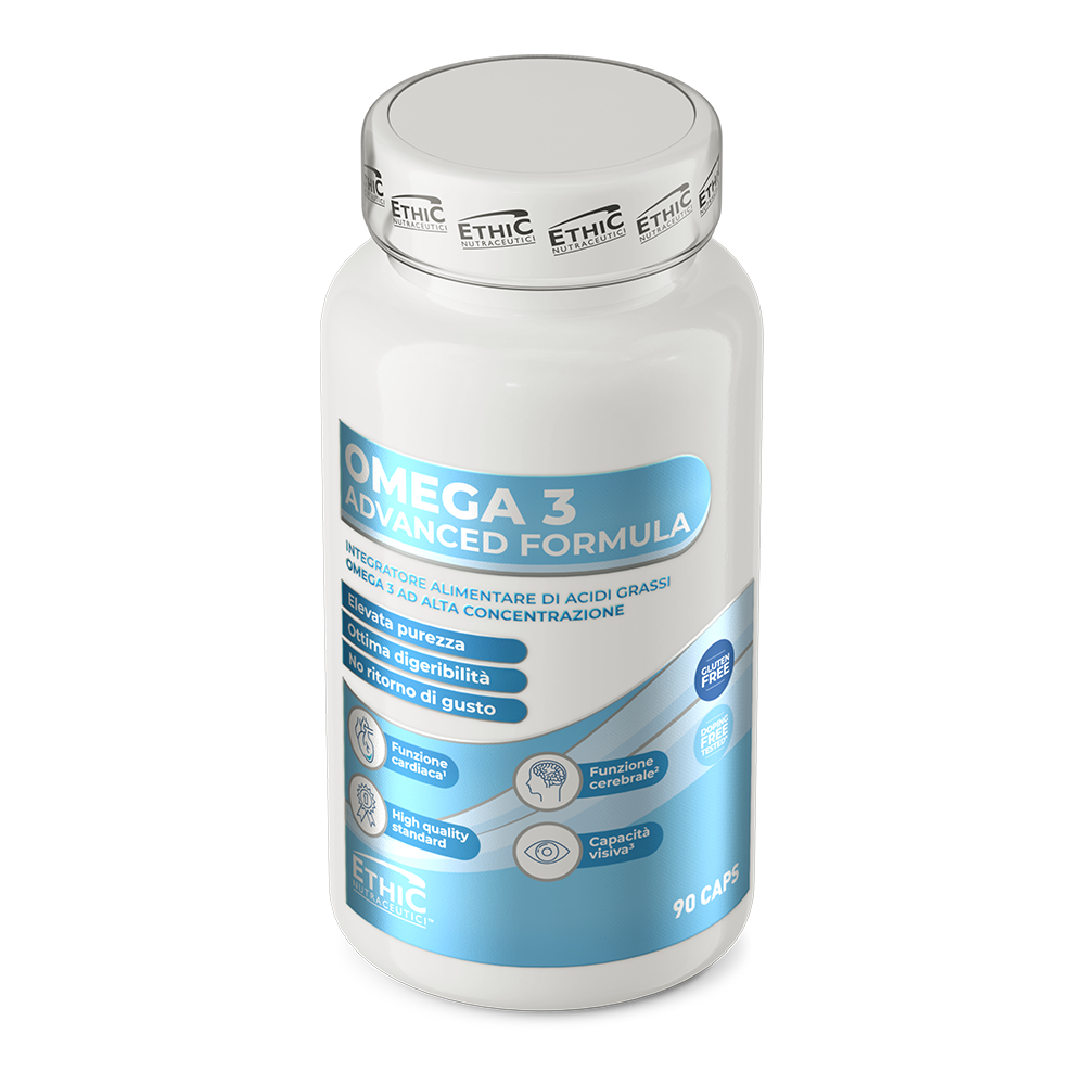 Omega 3 Advanced Formula 90 Softgels - 180 mg EPA + 120 mg DHA, Gluten Vrij