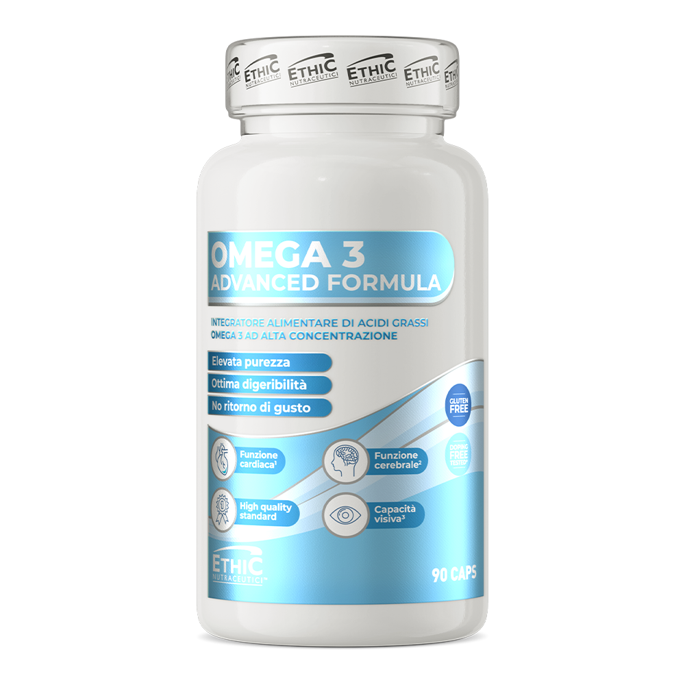 Omega 3 Advanced Formula 90 Softgels - 180 mg EPA + 120 mg DHA, Gluten Vrij