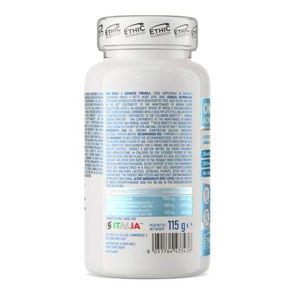 Omega 3 Advanced Formula 90 Softgels - 180 mg EPA + 120 mg DHA, Gluten Vrij