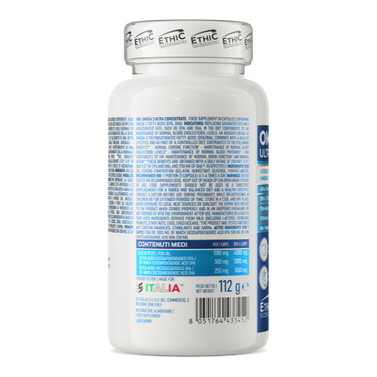 Omega 3 Ultra Concentrate – 500 mg EPA + 250 mg DHA, Gluten Vrij, 90 softgels
