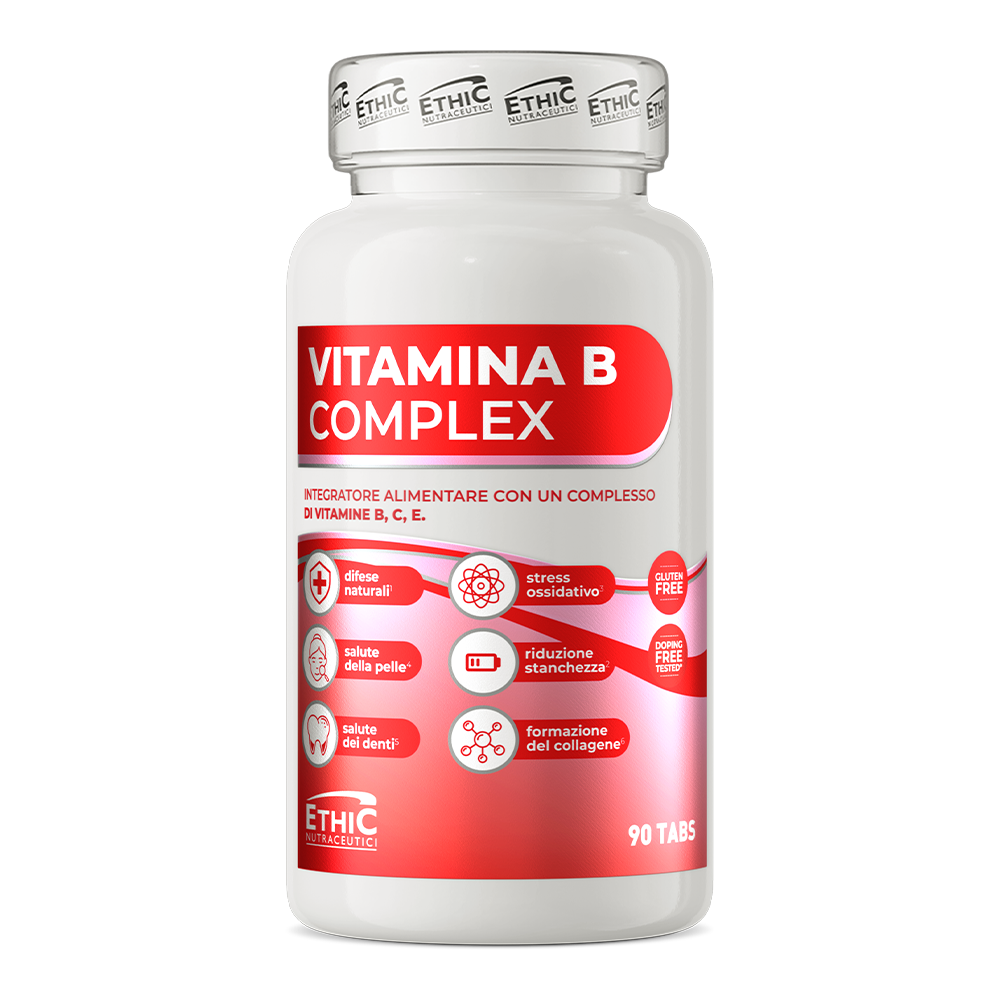 Vitamina B Complex – B‑vitaminen + vitamine C & E, 90 tabletten - Gluten Vrij