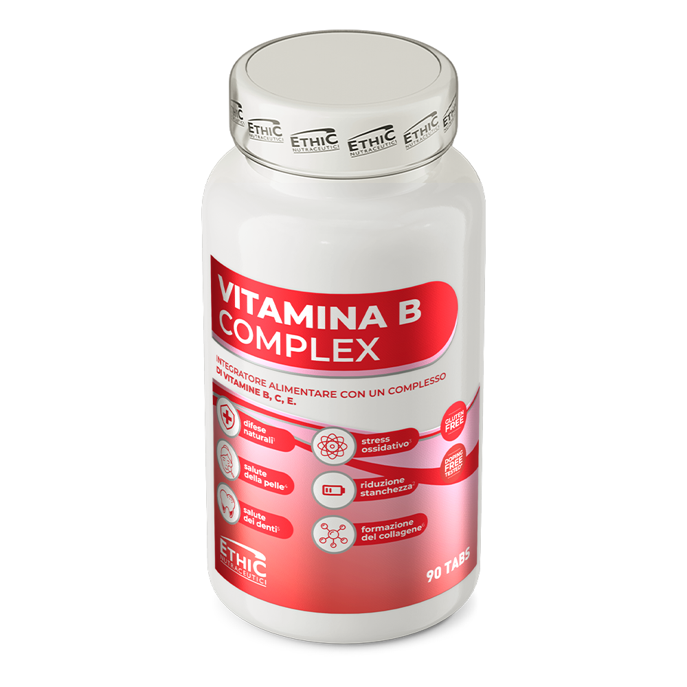 Vitamina B Complex – B‑vitaminen + vitamine C & E, 90 tabletten - Gluten Vrij