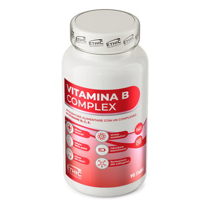 Vitamina B Complex – B‑vitaminen + vitamine C & E, 90 tabletten - Gluten Vrij