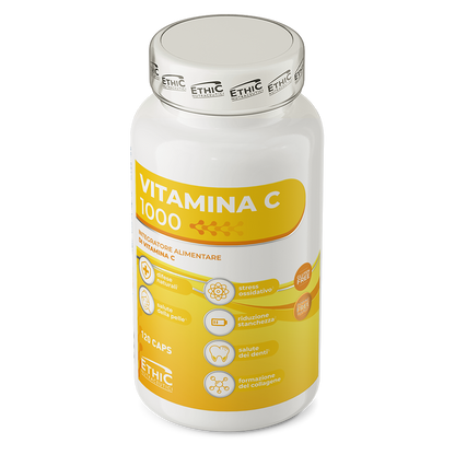 Vitamine C 1000 mg 120 Capsules, L‑Ascorbinezuur - Gluten Vrij