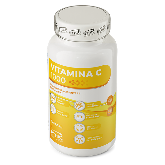 Vitamine C 1000 mg 120 Capsules, L‑Ascorbinezuur - Gluten Vrij