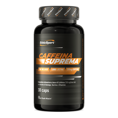 Caffeina Suprema 30 Capsules, 200 mg Cafeïne + Vitamine C & B‑Vitamines, Gluten Vrij