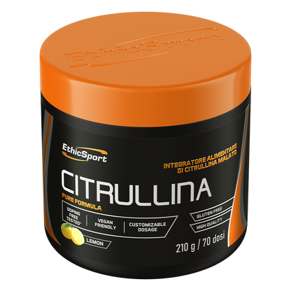 Citrulline Malaat Poeder Citroen 210 g, 2900 mg per portie - 70 porties
