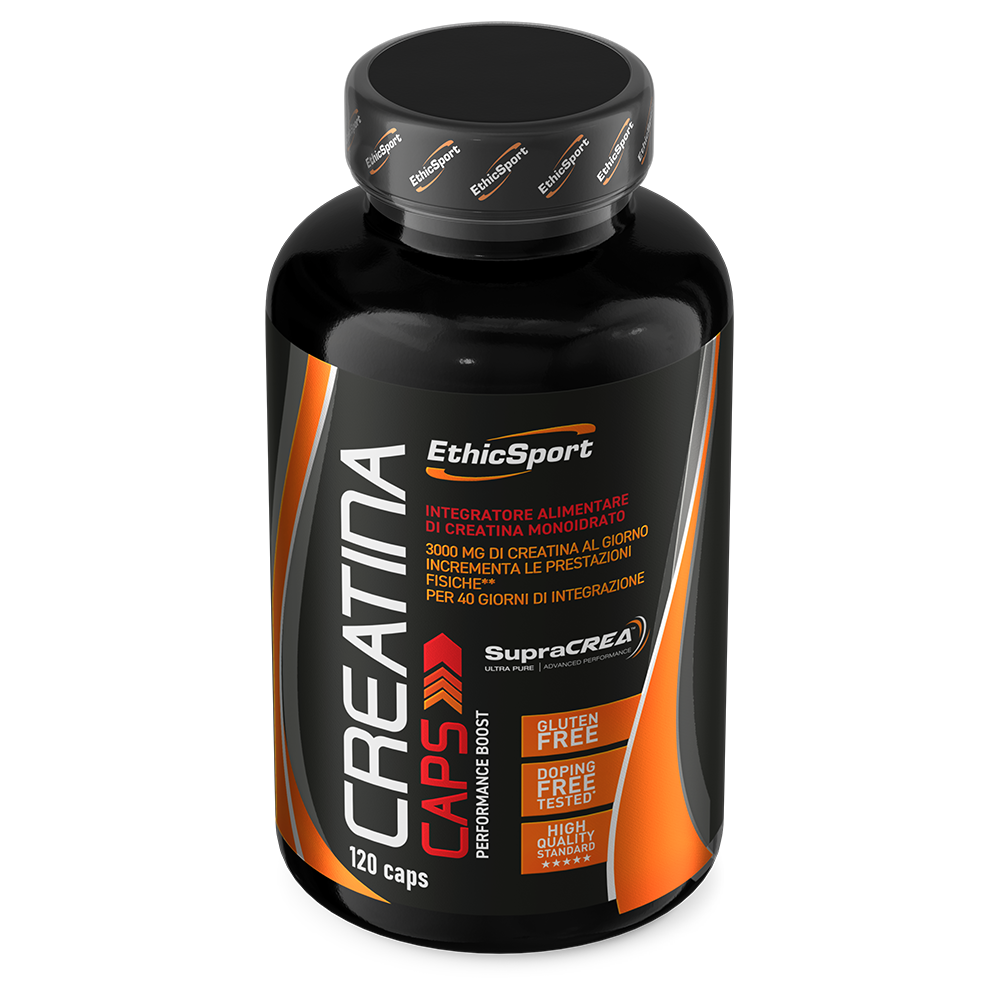 Creatina Creatine Monohydraat 120 Capsules - 3 g Creatine per Dagdosering, Gluten Vrij