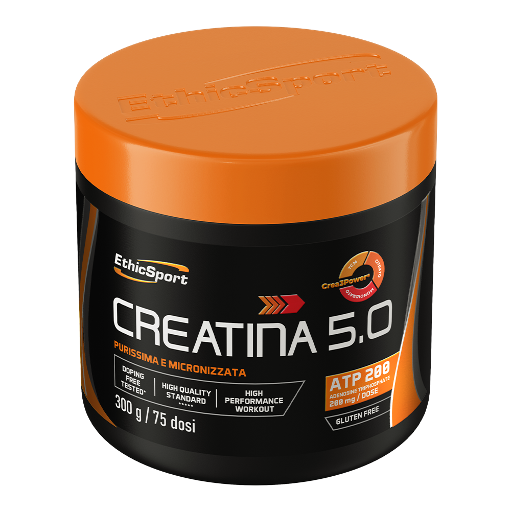 Creatina 5.0 – Crea3Power creatine + ATP, 300 g, Gluten Vrij - groene appel & grapefruit