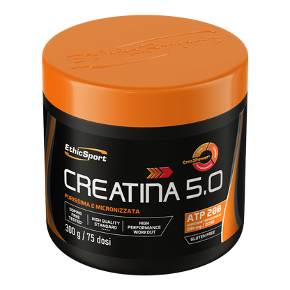 Creatina 5.0 – Crea3Power creatine + ATP, 300 g, Gluten Vrij - groene appel & grapefruit