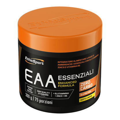 EAA Citroen 300 g - Essentiële Aminozuren + Zink & Vitamine B6, Gluten Vrij